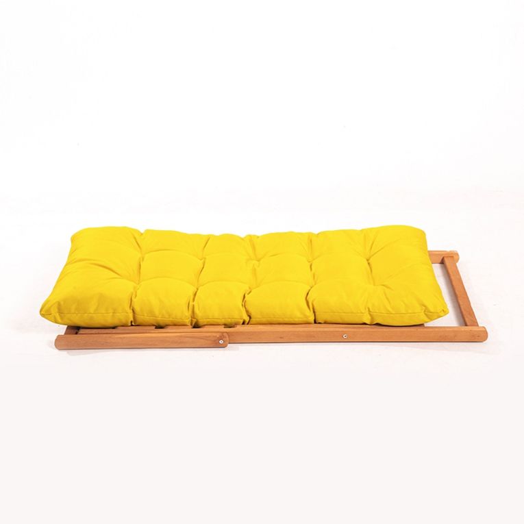 Sedia da Esterno Giallo una Sedia Schienale Reclinabile, Imbottito - Coghinass