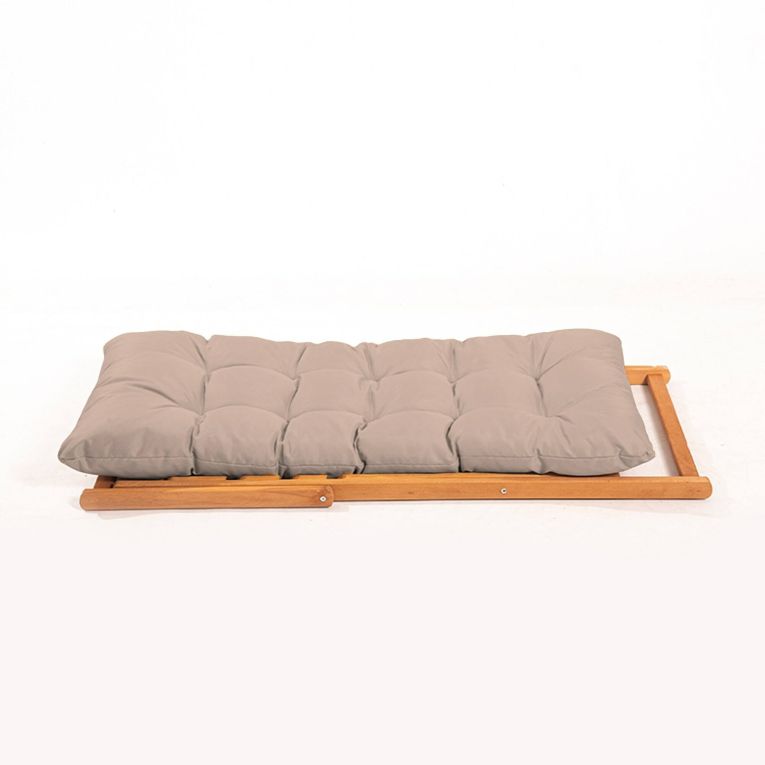 Sedia da esterno Luhman, Seggiola da giardino, Seduta outdoor multiuso, Panchina da giardino, 59x44 h90 cm, Marrone