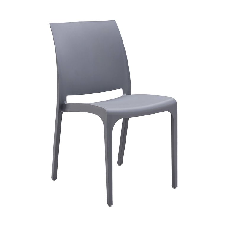Sedia da giardino impilabile grigio - Camo