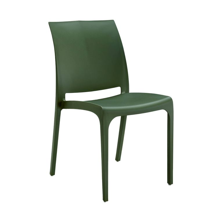 Sedia da giardino impilabile verde - Camo