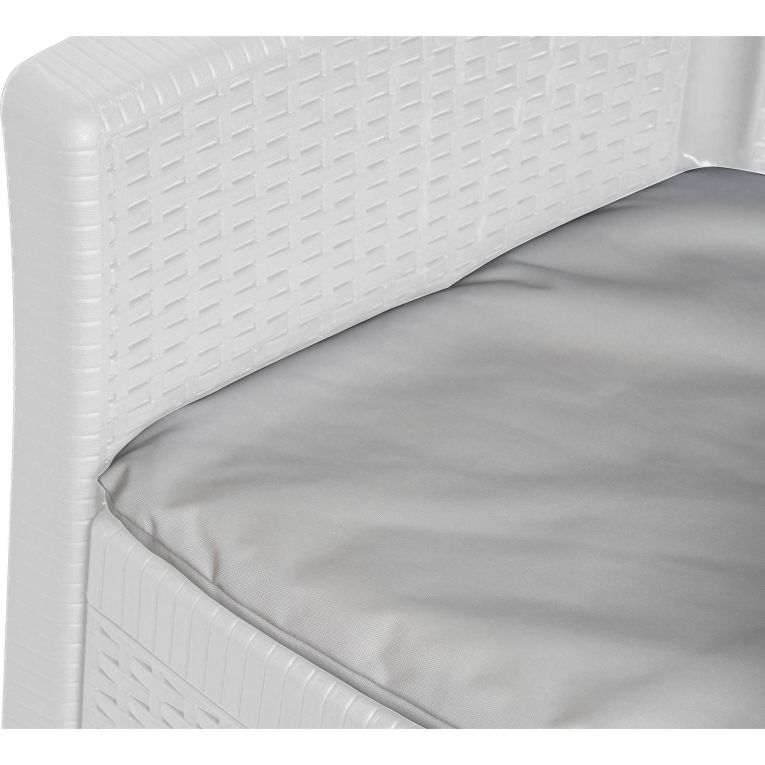 Sedia da giardino in plastica bianco - Amilton