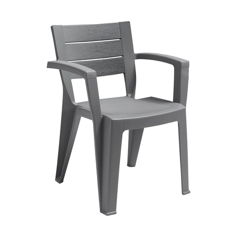 Sedia da terrazza impilabile grigio - Camogli