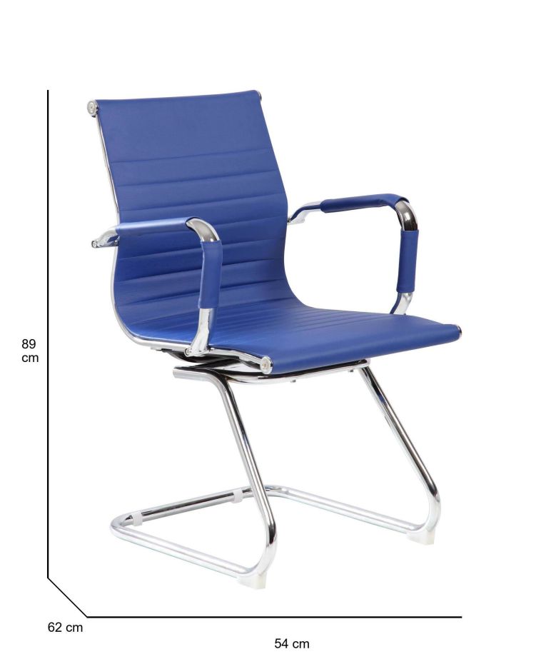 Sedia Dfusett, 62x54h89 cm, Blu