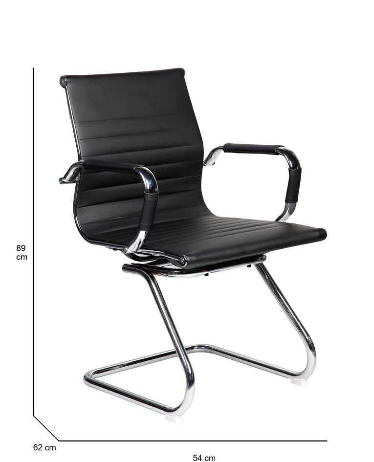 Sedia Dfusett, 62x54h89 cm, Nero