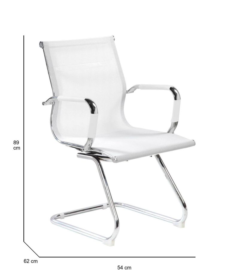 Sedia Dgoldon, 62x54h89 cm, Bianco
