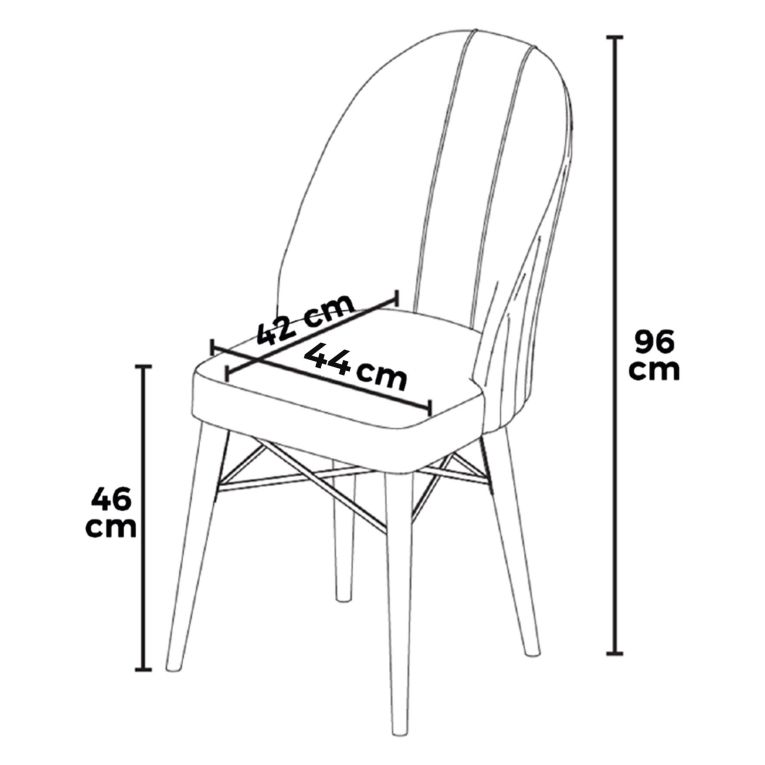 Sedia Grigio Chiaro Nero 6 Sedie Imbottito, Peso Supportato 120 kg - Perillis