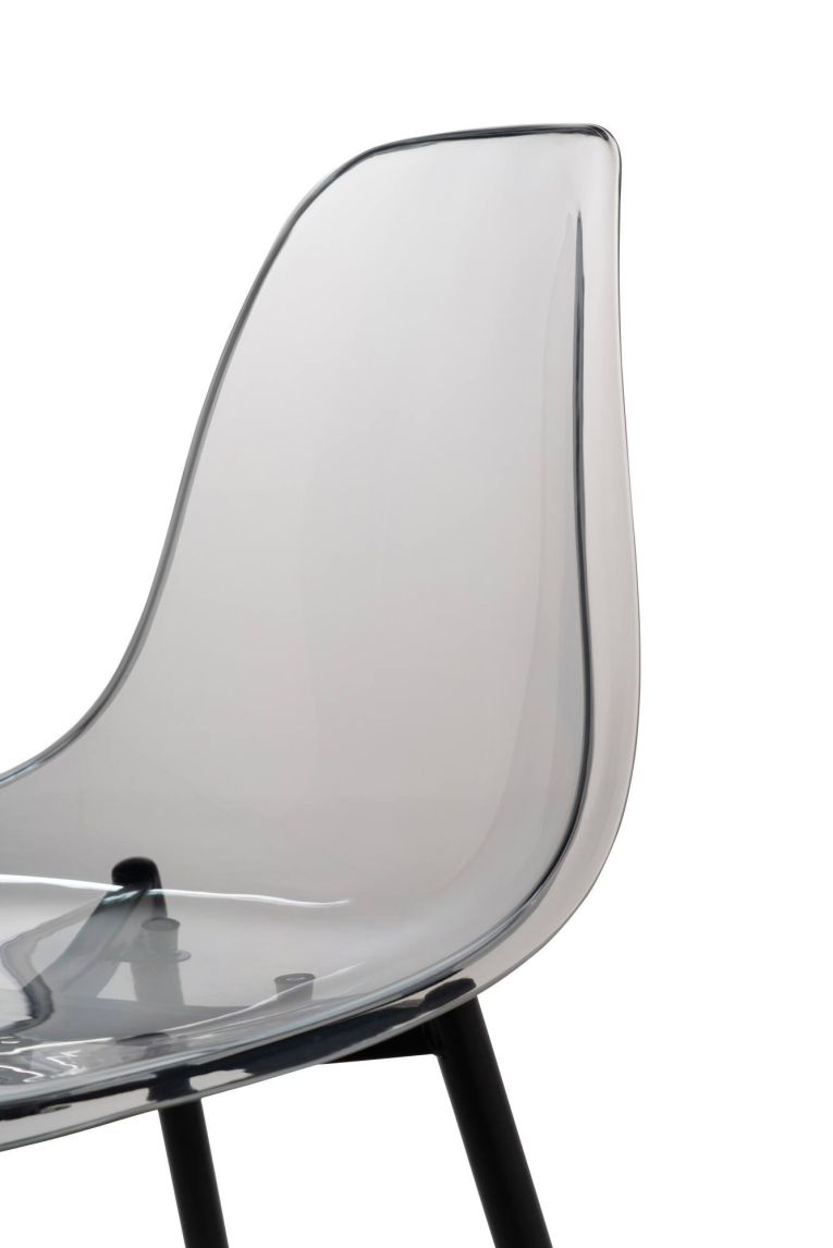 Sedia Grigio Fume 8 Sedie Peso Supportato 120 kg, Sfumatura Colore Struttura Fume - Amstrong