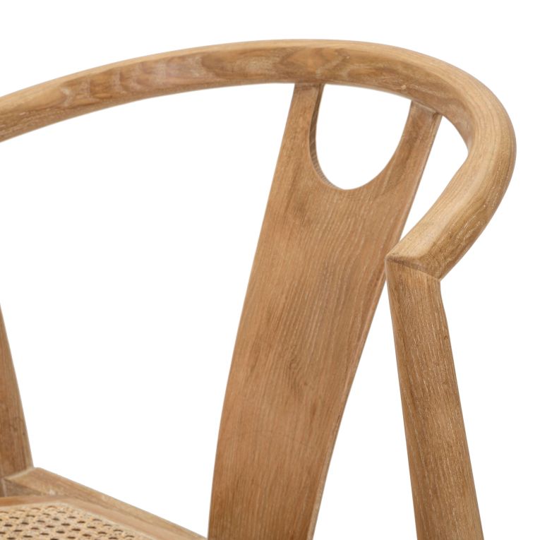 Sedia Marrone 2 Sedie Seduta in Rattan Intrecciato, Materiale Struttura in Legno - Ione
