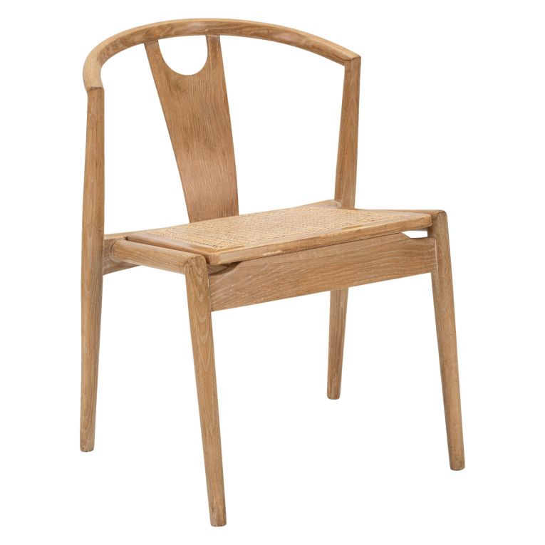 Sedia Marrone 2 Sedie Seduta in Rattan Intrecciato, Materiale Struttura in Legno - Ione