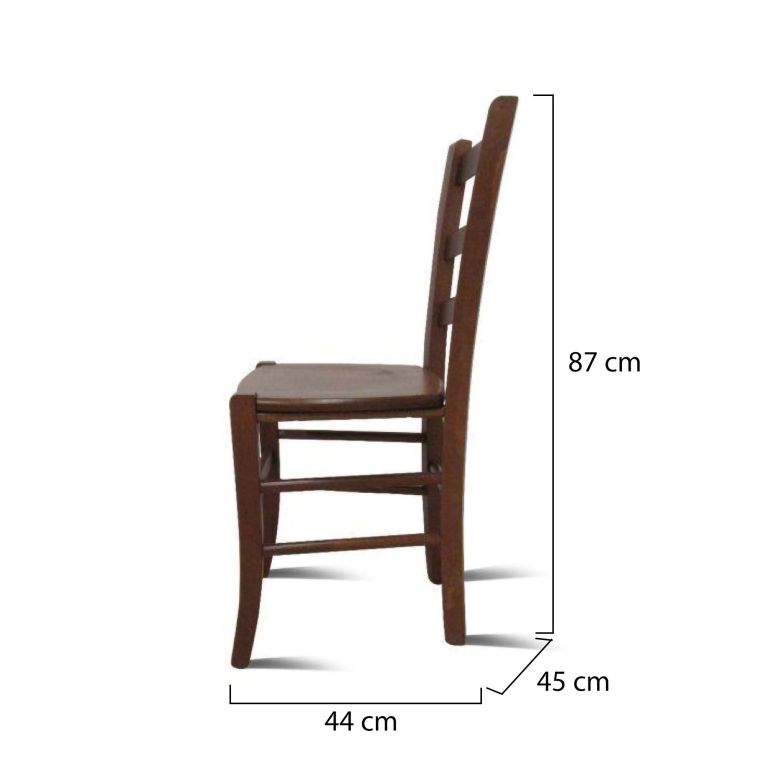 Sedia Marrone Noce 2 Sedie Colore Seduta Marrone, Sfumatura Colore Struttura Noce - Matelica