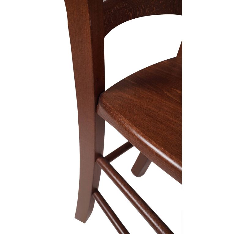 Sedia Marrone Noce 2 Sedie Colore Seduta Marrone, Sfumatura Colore Struttura Noce - Matelica