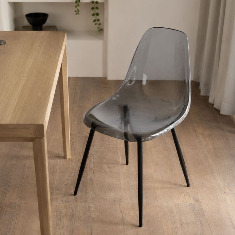 Sedia minimal in plastica fume - Amstrong
