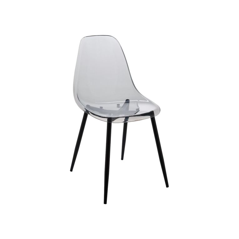 Sedia minimal in plastica fume - Amstrong