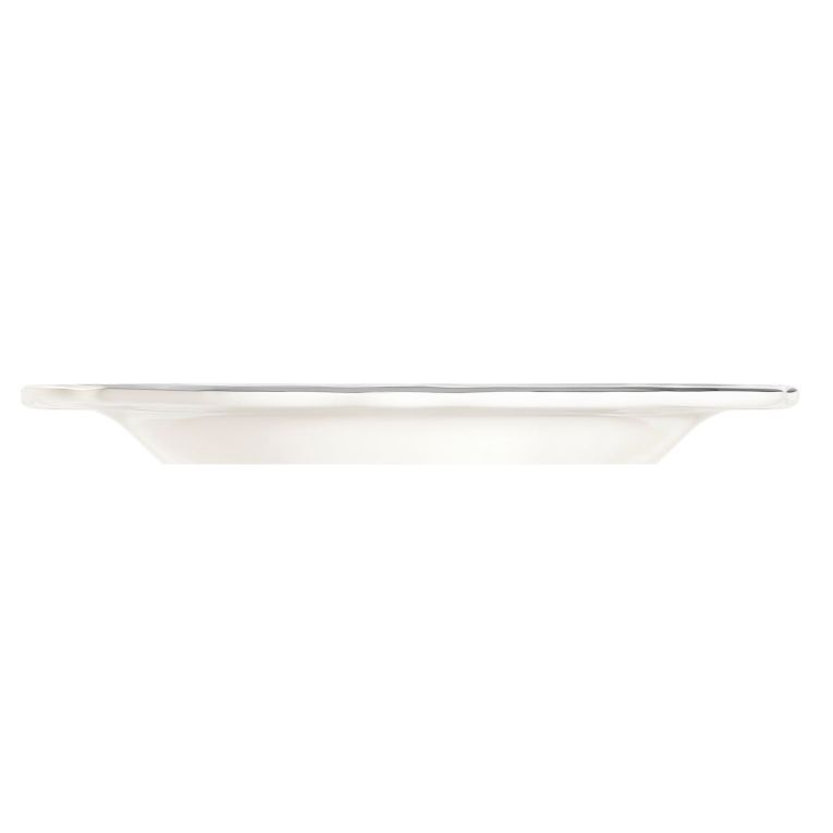 Servizio Piatti Bianco Argento set da 24 Colore Struttura Argento, Adatto per Lavastoviglie - Noremo