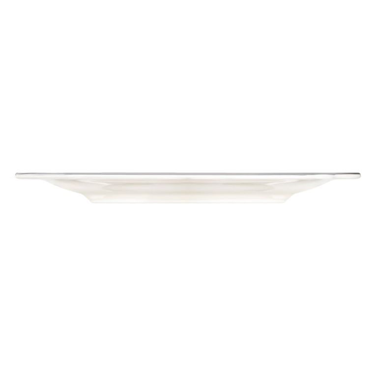 Servizio Piatti Bianco Argento set da 24 Colore Struttura Argento, Adatto per Lavastoviglie - Noremo