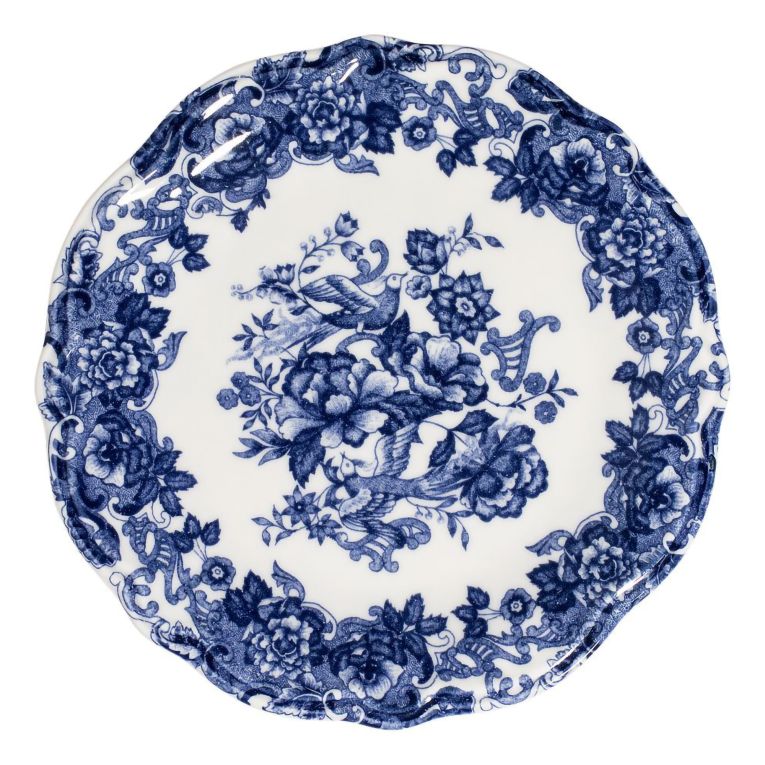 Servizio Piatti Bianco blu set da 24 Colore Struttura blu, Adatto per Lavastoviglie - Nosida
