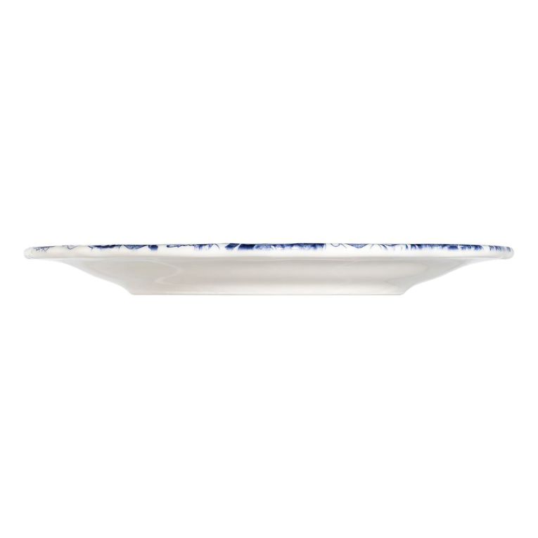 Servizio Piatti Bianco blu set da 24 Colore Struttura blu, Adatto per Lavastoviglie - Nosida