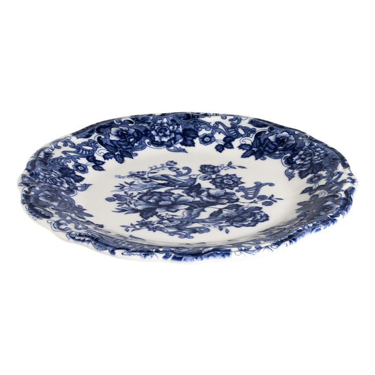 Servizio Piatti Bianco blu set da 24 Colore Struttura blu, Adatto per Lavastoviglie - Nosida
