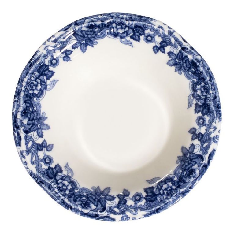 Servizio Piatti Bianco blu set da 24 Colore Struttura blu, Adatto per Lavastoviglie - Nosida