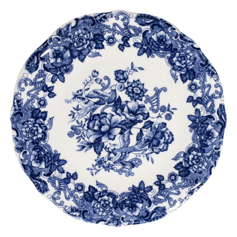 Servizio Piatti Bianco blu set da 24 Colore Struttura blu, Adatto per Lavastoviglie - Nosida