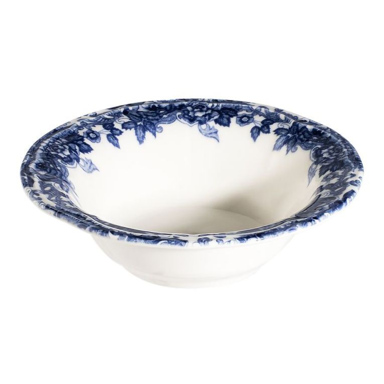 Servizio Piatti Bianco blu set da 24 Colore Struttura blu, Adatto per Lavastoviglie - Nosida