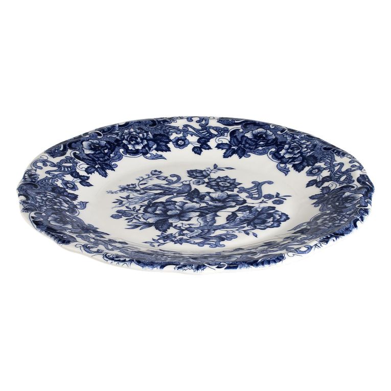 Servizio Piatti Bianco blu set da 24 Colore Struttura blu, Adatto per Lavastoviglie - Nosida