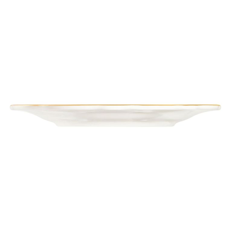 Servizio Piatti Bianco oro set da 24 Colore Struttura oro, Adatto per Lavastoviglie - Noraro