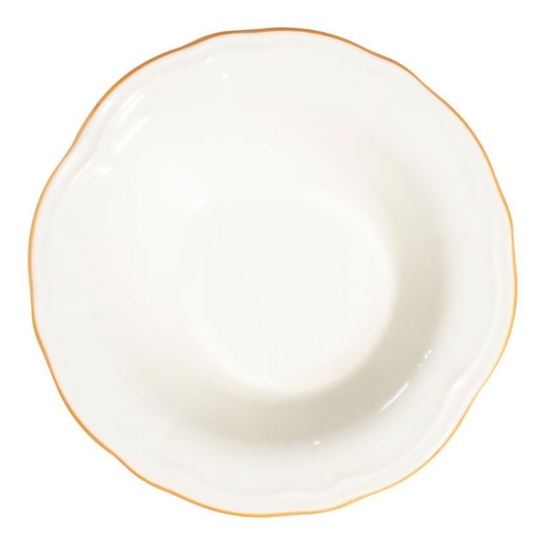 Servizio Piatti Bianco oro set da 24 Colore Struttura oro, Adatto per Lavastoviglie - Noraro
