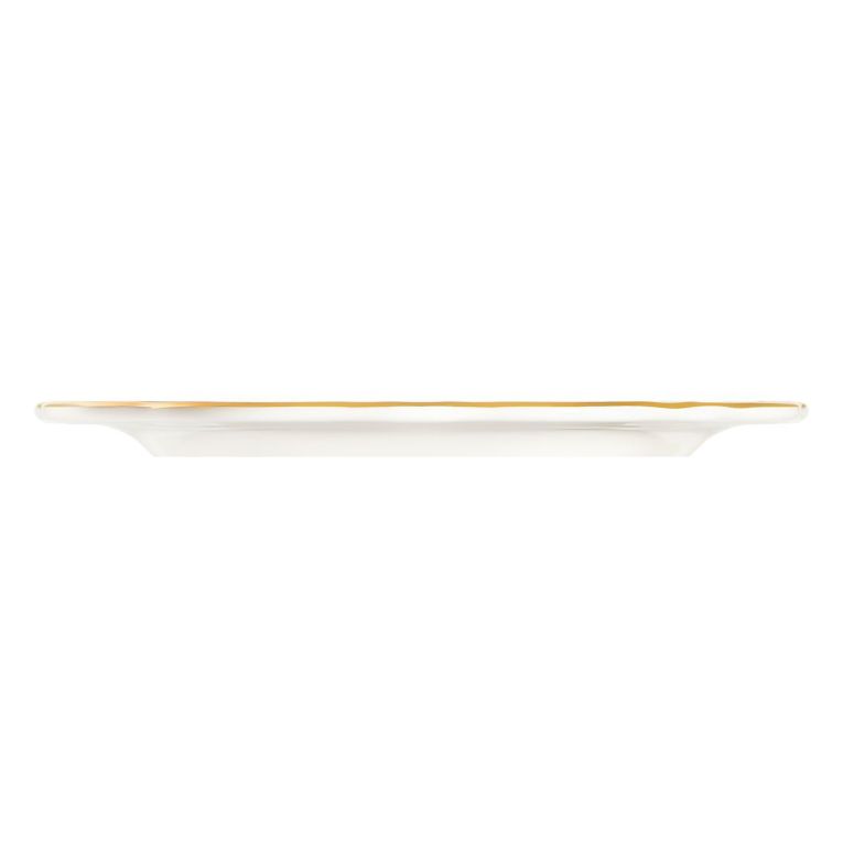 Servizio Piatti Bianco oro set da 24 Colore Struttura oro, Adatto per Lavastoviglie - Noraro