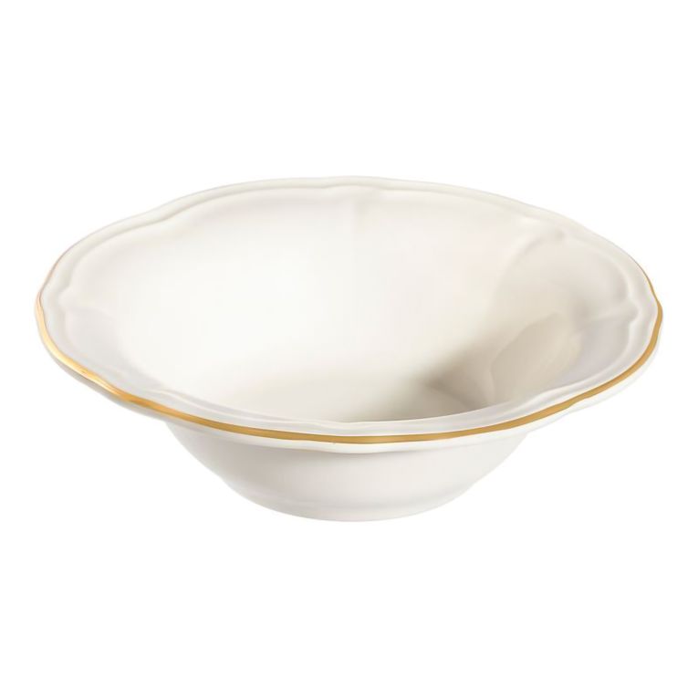 Servizio Piatti Bianco oro set da 24 Colore Struttura oro, Adatto per Lavastoviglie - Noraro