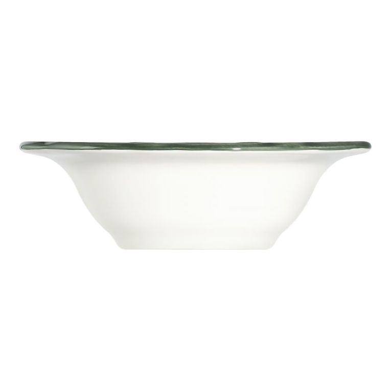 Servizio Piatti Bianco Verde set da 24 Colore Struttura Verde, Adatto per Lavastoviglie - Nonemare