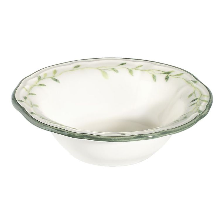 Servizio Piatti Bianco Verde set da 24 Colore Struttura Verde, Adatto per Lavastoviglie - Nonemare