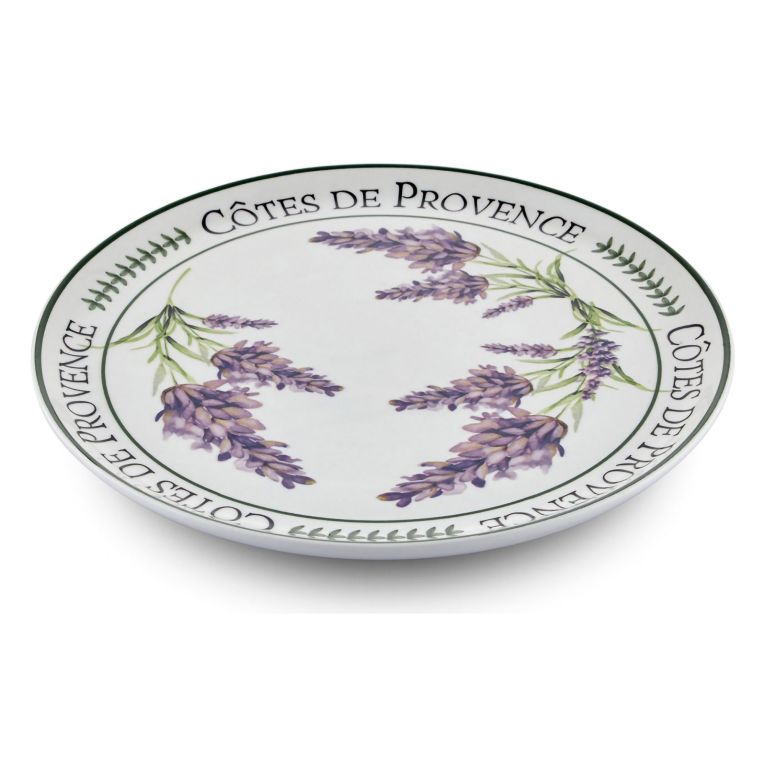 Servizio Piatti Bianco Viola Colore Struttura Viola Adatto per Lavastoviglie, - Nilebava