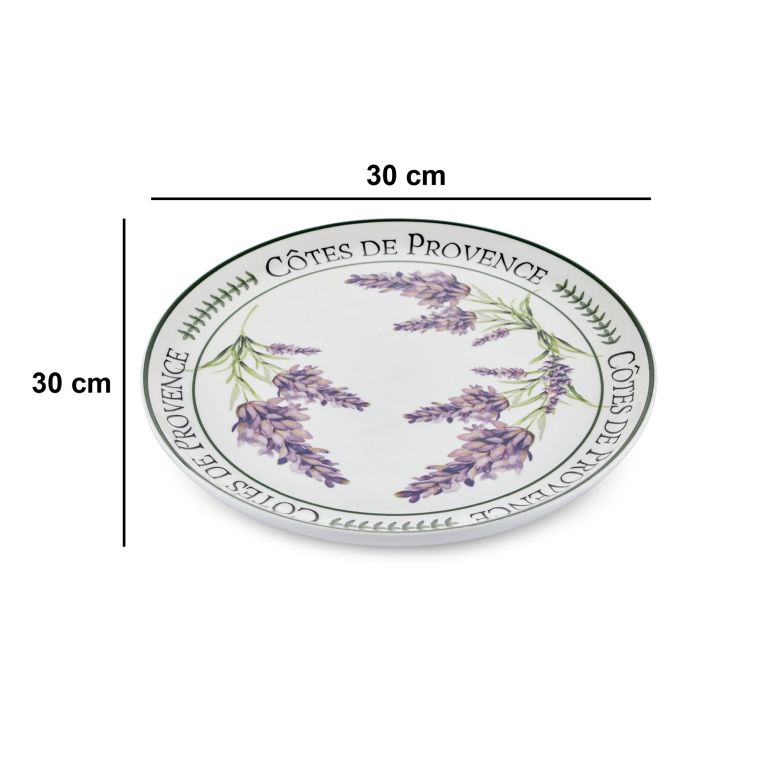 Servizio Piatti Bianco Viola Colore Struttura Viola Adatto per Lavastoviglie, - Nilebava