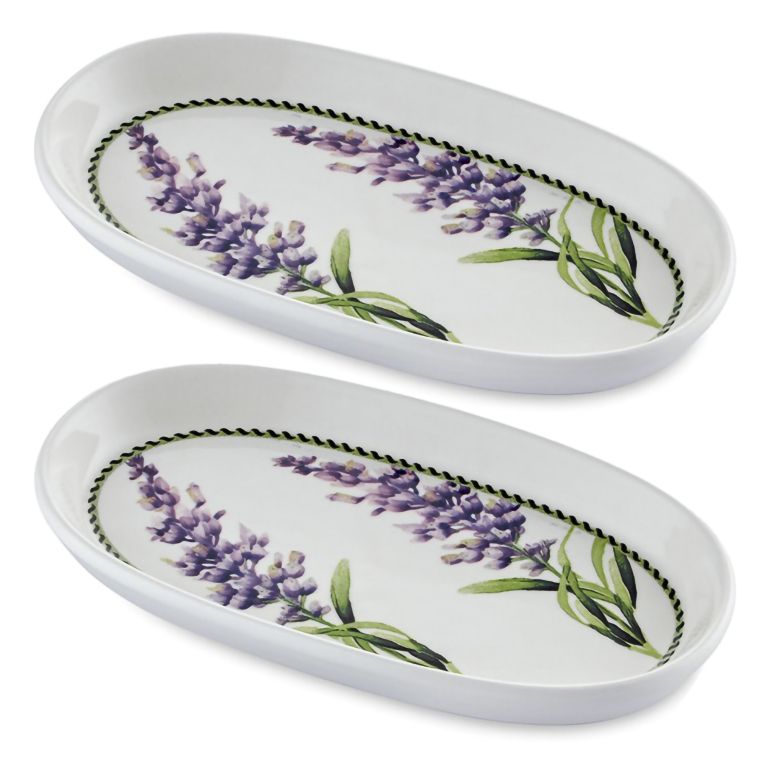 Servizio Piatti Bianco Viola set da 2 Colore Struttura Viola, Adatto per Lavastoviglie - Nilemi