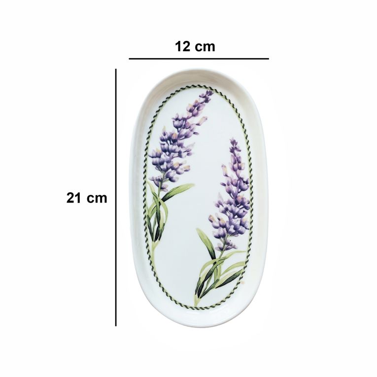 Servizio Piatti Bianco Viola set da 2 Colore Struttura Viola, Adatto per Lavastoviglie - Nilemi
