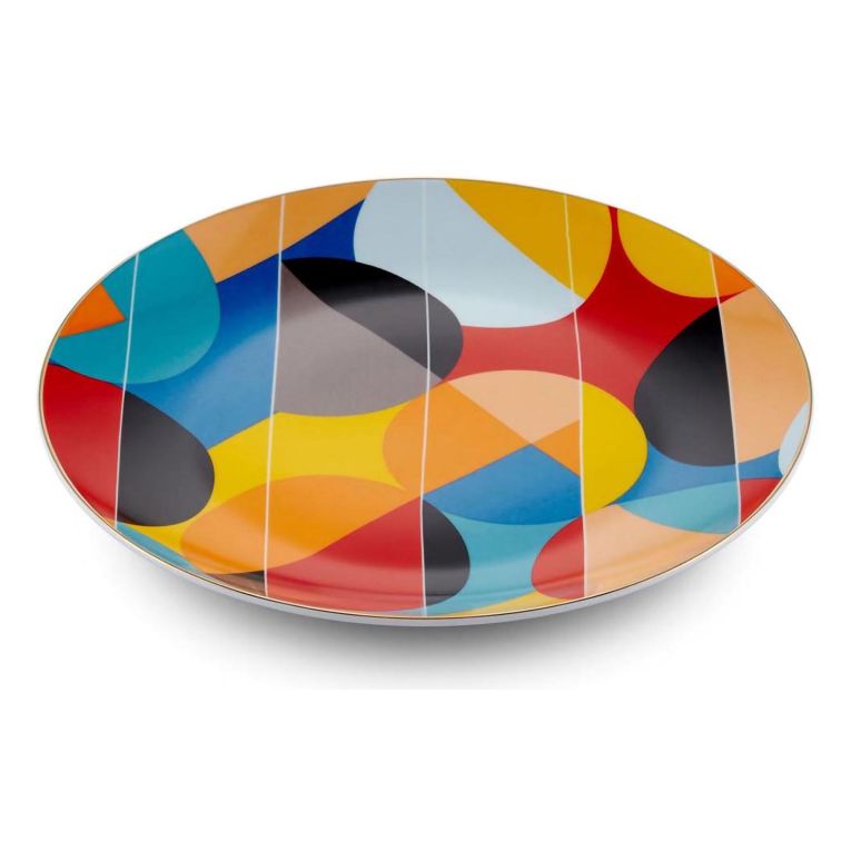 Servizio Piatti Multicolore set da 6 per Dessert Adatto per Lavastoviglie, - Niligare