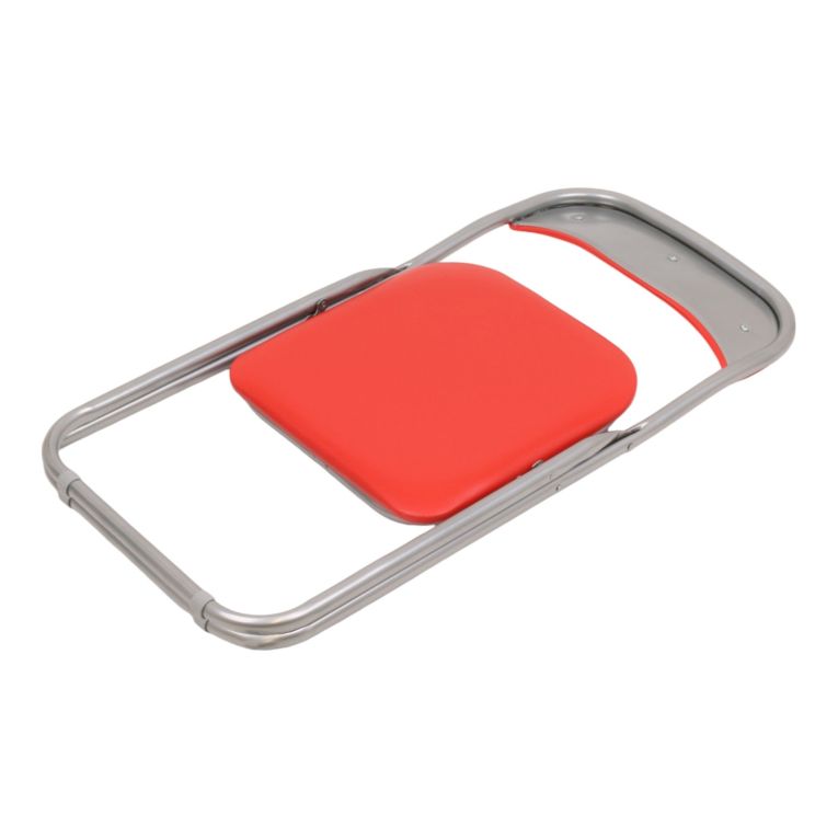 Set 6 sedie pieghevoli imbottite rosse struttura in metallo - Antenore