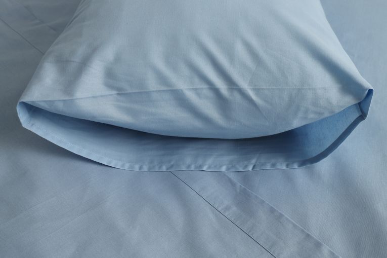 Set Completo Letto Matrimoniale Azzurro 50% Cotone 50% Poliestere, Lavabile in Lavatrice - Sarisa Luxury