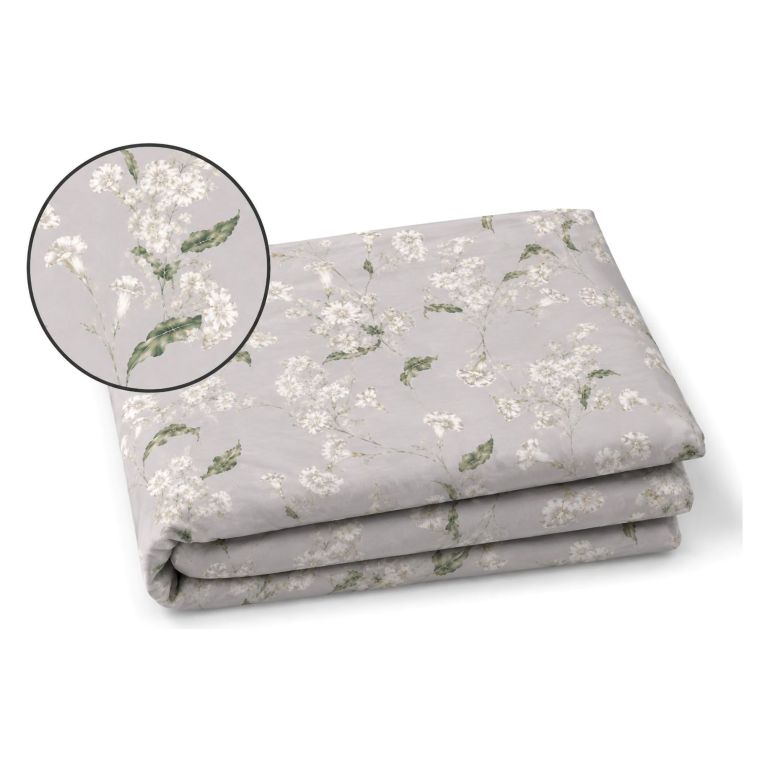 Set Completo Letto Matrimoniale Bianco Crema Viola Lilla 100% Puro Cotone, Lavabile in Lavatrice - Rovanone Luxury