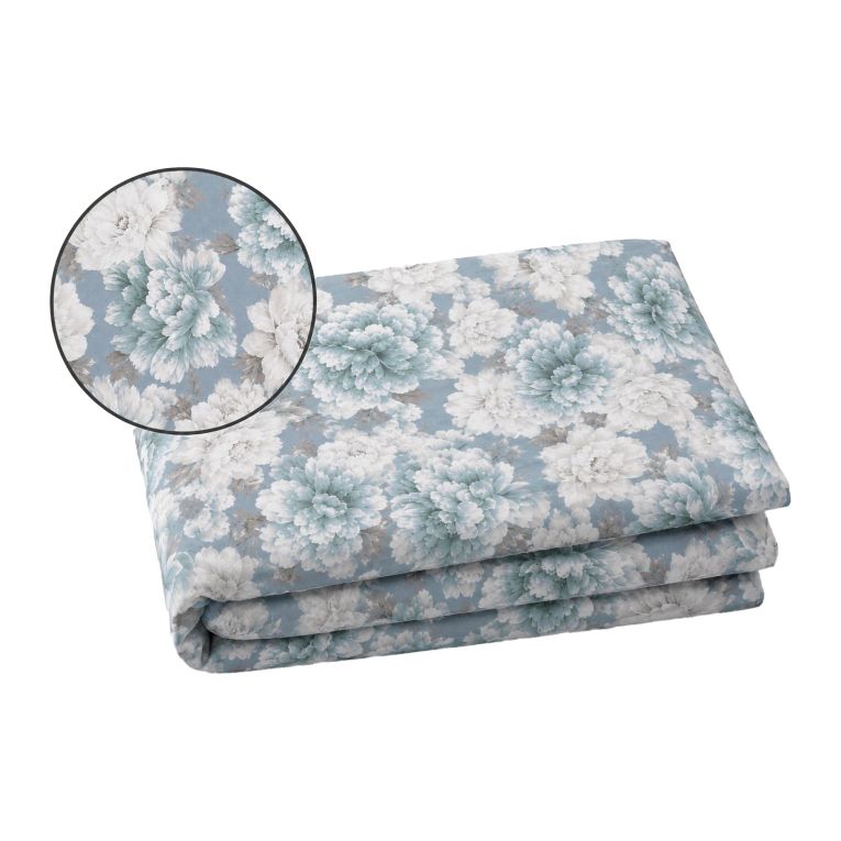 Set Completo Letto Matrimoniale blu Bianco 100% Puro Cotone, Lavabile in Lavatrice - Rovanone Luxury
