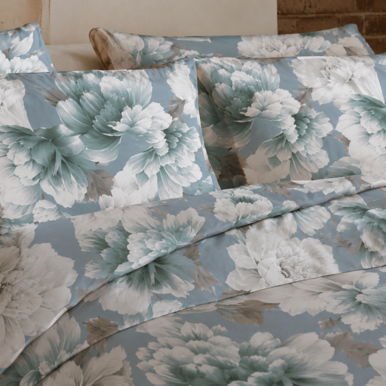 Set Completo Letto Matrimoniale blu Bianco 100% Puro Cotone, Lavabile in Lavatrice - Rovanone Luxury