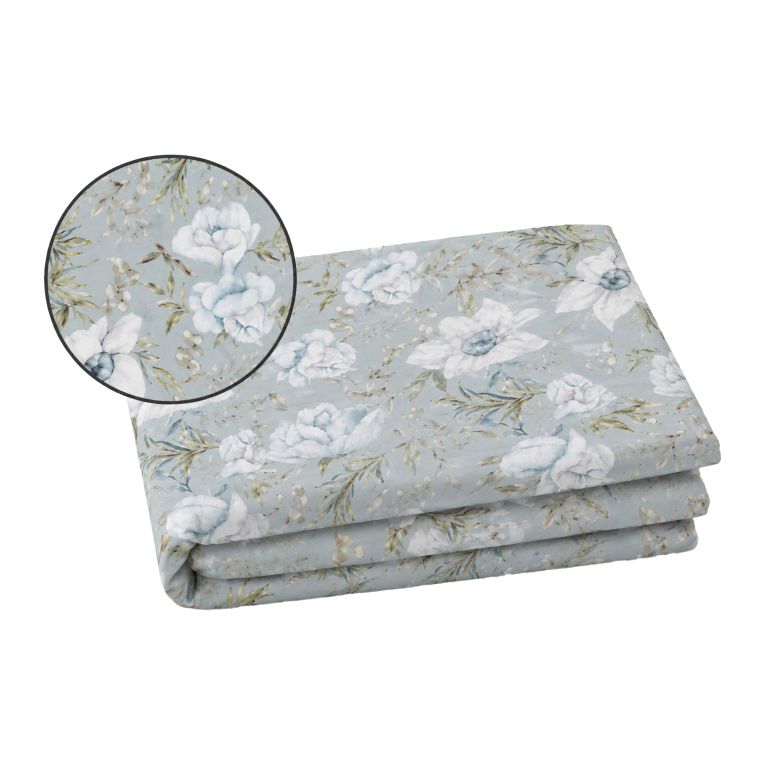 Set Completo Letto Matrimoniale blu Chiaro Azzurro Percalle 210 Fili in Cotone Pettinato e Mercerizzato - Samimali Luxury