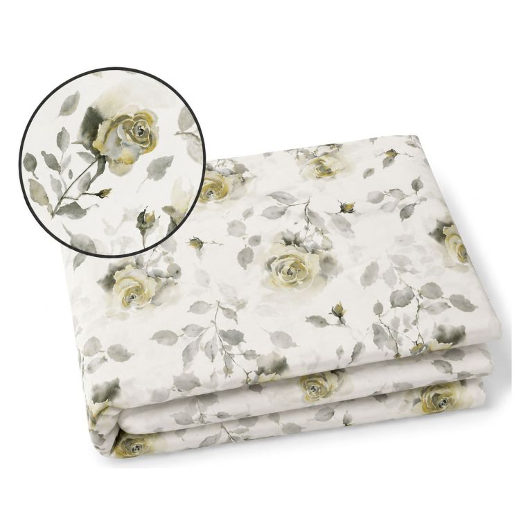 Set Completo Letto Matrimoniale Giallo Bianco Raso 250 Fili in Cotone Pettinato e Mercerizzato, Lavabile in Lavatrice - Salineso Luxury
