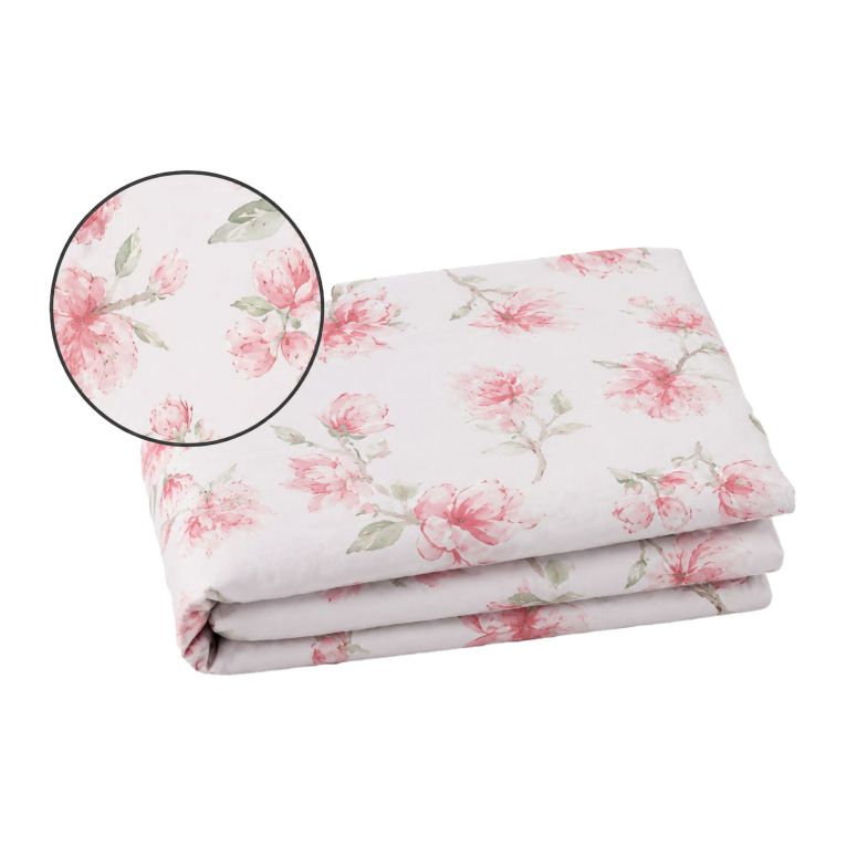 Set Completo Letto Matrimoniale Rosa Bianco Percalle 210 Fili in Cotone Pettinato e Mercerizzato - Saliro Luxury