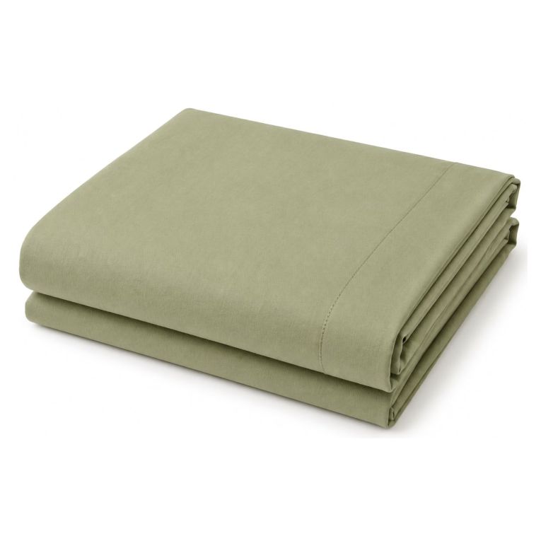 Set Completo Letto Matrimoniale Verde 50% Cotone 50% Poliestere, Lavabile in Lavatrice - Sarisa Luxury