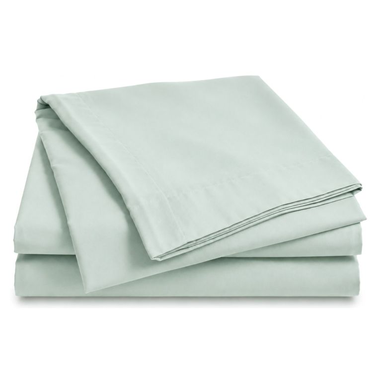 Set Completo Letto Matrimoniale Verde Menta 100% Puro Cotone , Lavabile in Lavatrice - Rova Luxury