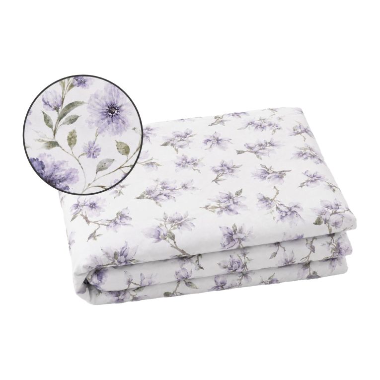 Set Completo Letto Matrimoniale Viola Lavanda Percalle 210 Fili in Cotone Pettinato e Mercerizzato - Saliro Luxury