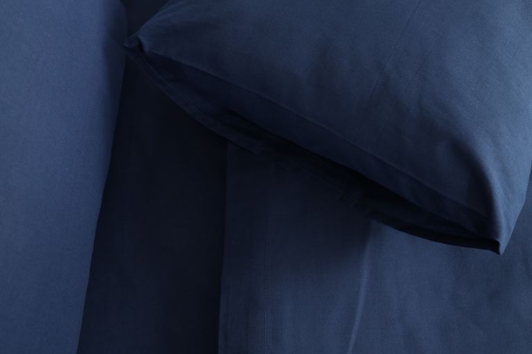 Set Completo Letto Piazza e Mezza blu 50% Cotone 50% Poliestere, Lavabile in Lavatrice - Sarenina Luxury