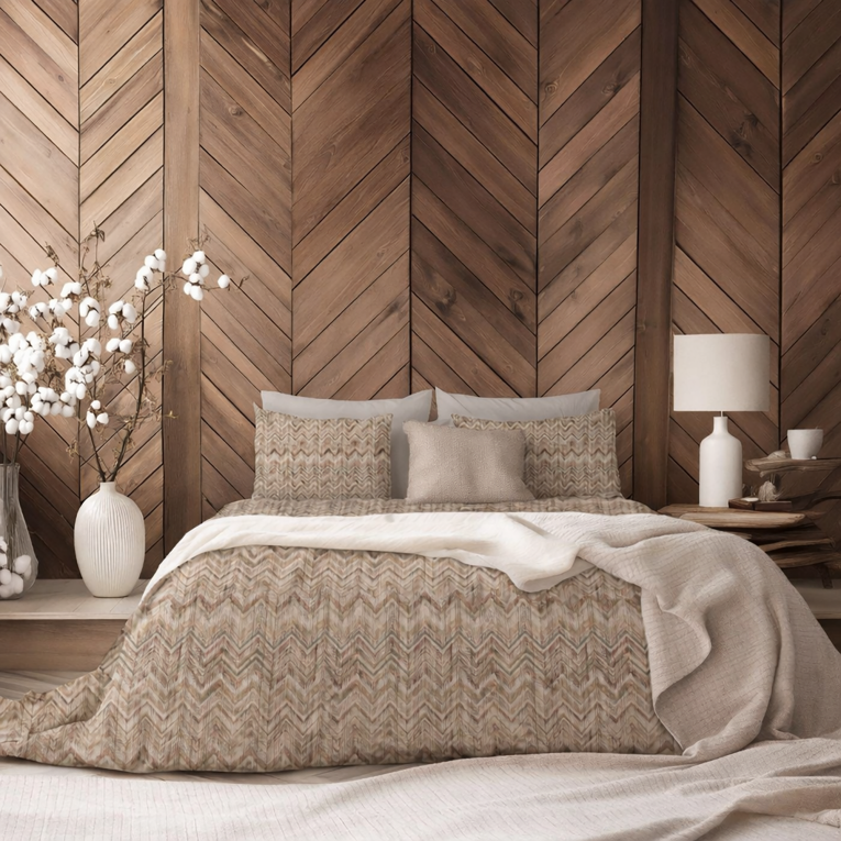 Set Completo Letto Singolo Marrone Arancione Percalle 170 Fili in Cotone Pettinato e Mercerizzato - Rosose Luxury